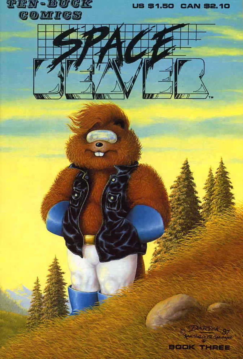 SPACE BEAVER #3, VF/NM, Darick Robertson, Ten Buck, 1986  1987 more in store