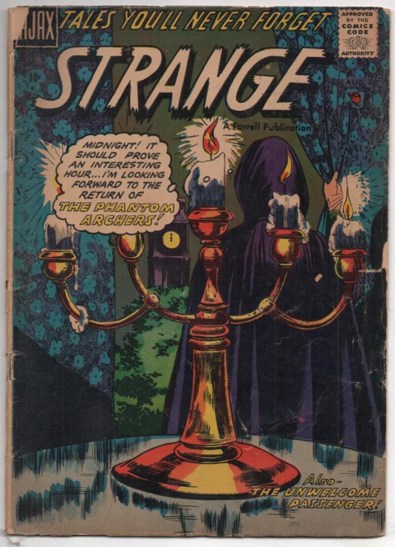 STRANGE #3, VG, Ajax, Four Star Comic, 1957, Golden Age